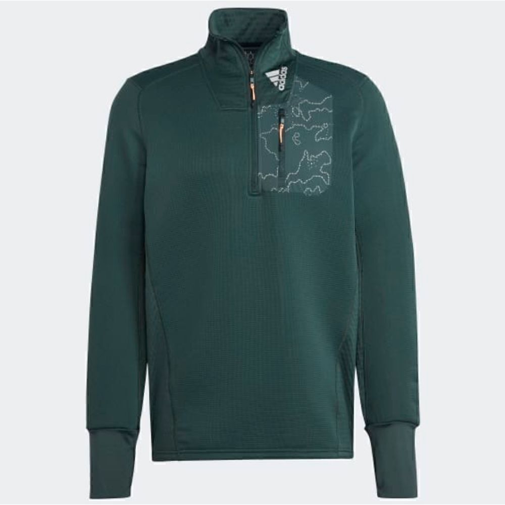 Adidas X-City Cold Ready Running Jacket Sweatshirt Men's S Green Black HF6384